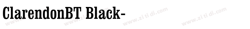 ClarendonBT Black字体转换